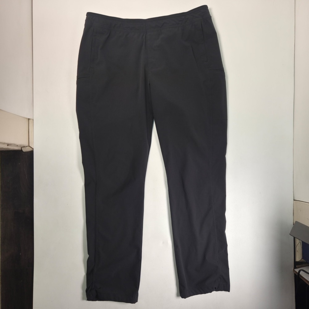 Kuhl FreeFlex Dash Pants Womens Sz XL Grey Stretch Drawstring Roll Up Hiking